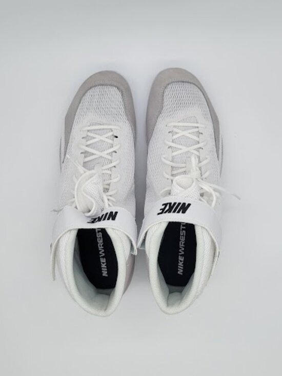 NIKE Speedsweep 8 Men’s Wrestling Shoes White Black High Top Size 11.5 NWOB main image 5